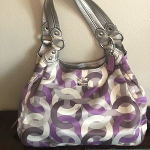 Coach Madison Chainlink Signature C Maggie Bag